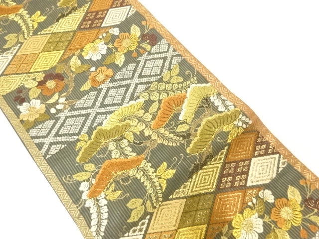 JAPANESE FUKURO OBI / KARA-ORI / WOVEN TSUJIGAHANA