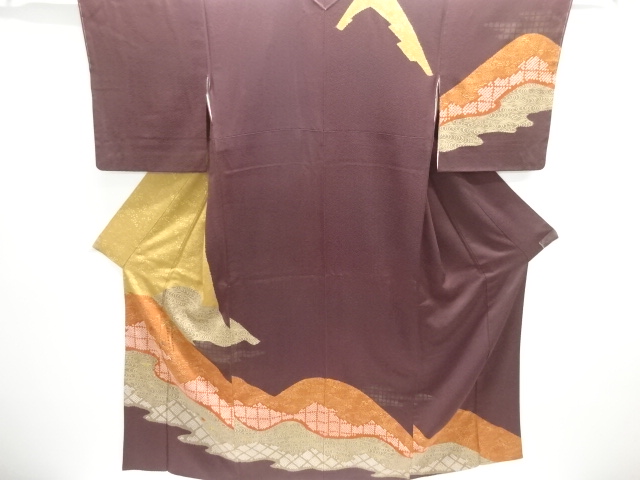 JAPANESE KIMONO / HOMONGI / SILK / EMBROIDERY / SHIBORI / SHOCHIKUBAI