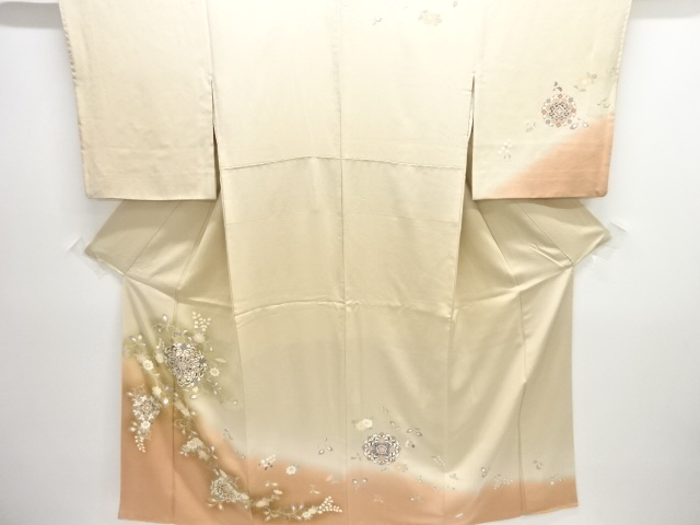 華紋に花模様訪問着