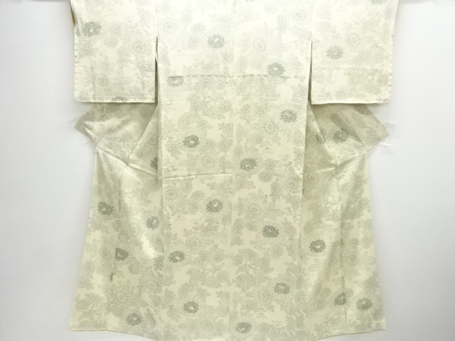 SALE!! JAPANESE KIMONO / KOMON / SILK / SHIBORI / KIKU / SINGLE CREST