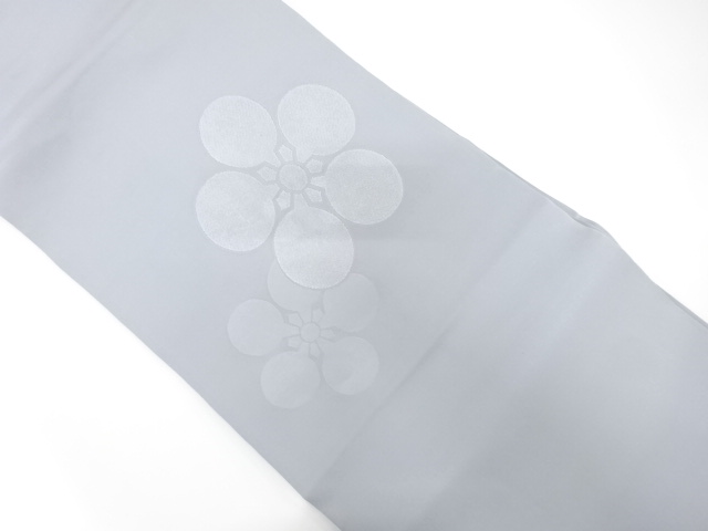 梅鉢模様織り出し　法事用名古屋帯