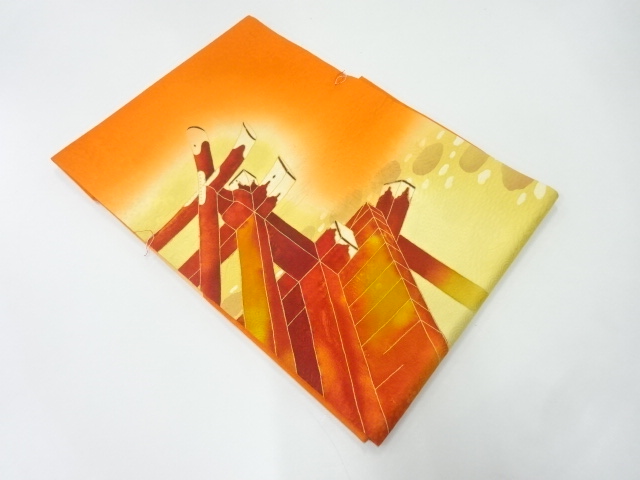 未使用品　縁側模様名古屋帯