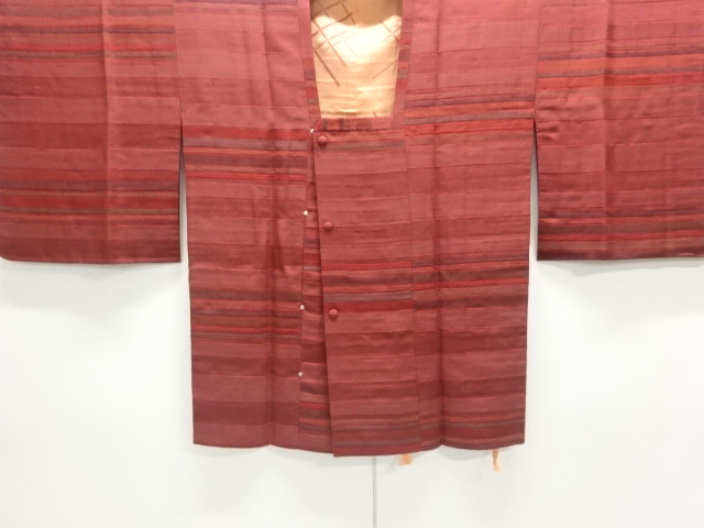 JAPANESE KIMONO / MICHIYUKI COAT / SILK / STRIPE