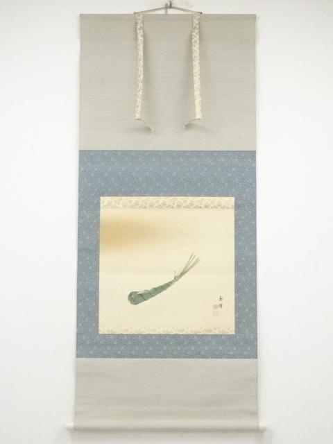 今尾景祥筆　五月晴　肉筆絹本掛軸（共箱）