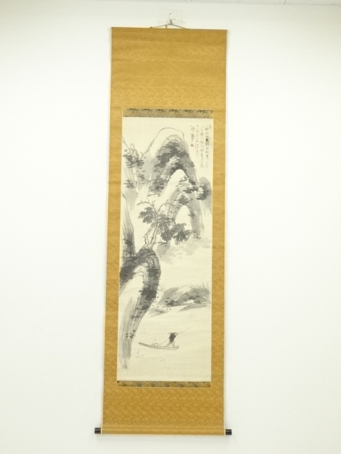 宗sou 日本画 華秋筆 菊に蜻蛉 肉筆紙本掛軸