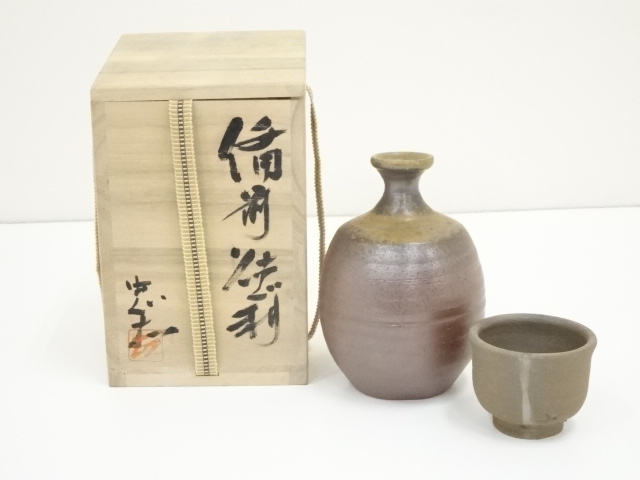 道具 ] - 道具 備前焼 木元忠志造 徳利・ぐい呑セット（共箱） | 宗 