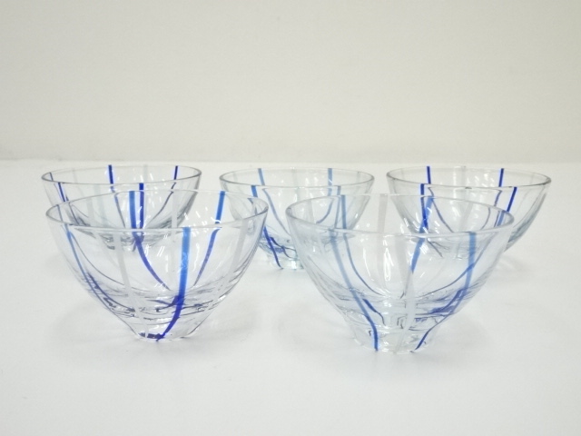 ガラス製　猪口5客