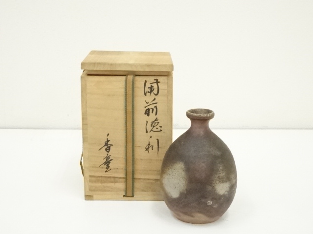 備前焼【西墻邦雄】備前 面取花入 共箱 茶道具 YG24-0603｜ooo-senar.ru