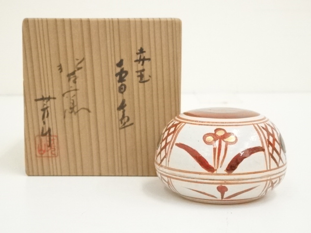 緑屋*c■ 萬古焼 加賀瑞山 造　赤絵 向付　５客　共箱　小鉢 懐石料理 茶道具　i9/0906-7/20-2#80 Yahoo!オークション -「加賀瑞山」の落札相場・落札価格